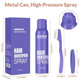 Dermaplane - Maquinilla de afeitar para mujer, espray de identificación de vello facial para afeitado facial, herramienta de dermaplaning de la piel y