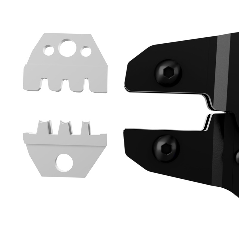 WEICON TOOLS Crimpzange MULTI, Presszange mit Wechselmagazin, Aderendhülsenzange-Set, Ratschen-Automatik, blau/rot