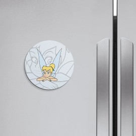 Unbranded Tinker Bell Cartoon | 4'' X 4'' Round Decorative Magnet