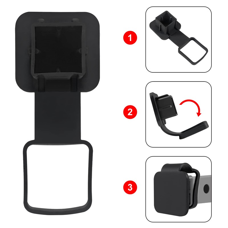 2 inch Hitch Tube Plug Trailer Hitch Cover Fits 2x2