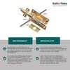 KOTARBAU Bolt Bolt 150/16 Lock Bolt on Both Sides Galvanised