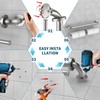 24 Inch Grab Bar w/Double Toilet Paper Roll Holder Brushed