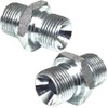 APUK Pair Hydraulic Adaptor 3/8" BSP Male to Male Pack