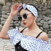 Fabric Swim Cap for Women Extra Large Fashion No Strangulation