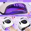 UV Nail Lamp 220W, UV Light for Gel Nails with