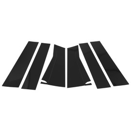 Hihaha Door Pillar Window Trim Front Rear Left Right Anti Scratch Sticker Pillar Posts Door Outer Exterior Cover for Honda HRV 2023-2024 Black