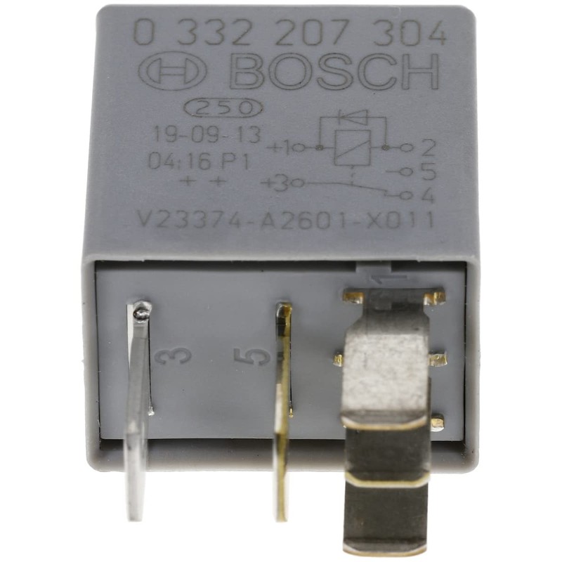 Bosch 0332207304 Micro Relay 12V 20A, IP5K4, Operating Temperature from