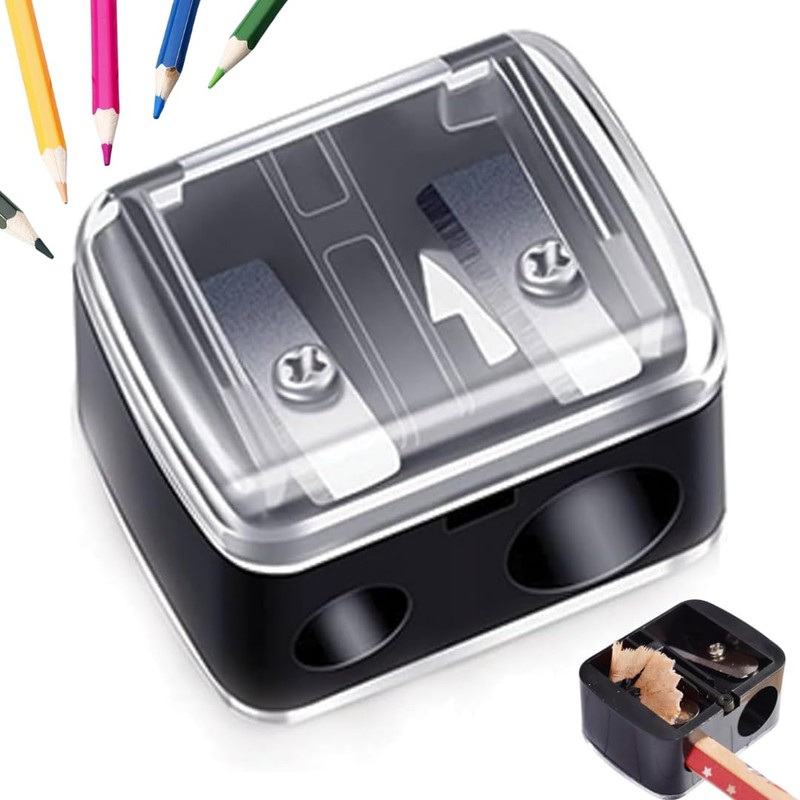 Citystores® 2 Pack Pencil Sharpener - Travel Cosmetics Pencil Sharpener
