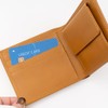 Emono Genuine Leather Bi-Fold Wallet, Skimming, Men's, Himeji Leather, Folding