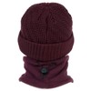 Winter Peaked Beanie Hat Men Wool Knitted Wooly Hats with