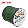 LineThink GOAL 300m/328yds Durable 4-strand Multifilament PE Braided Fishing Line