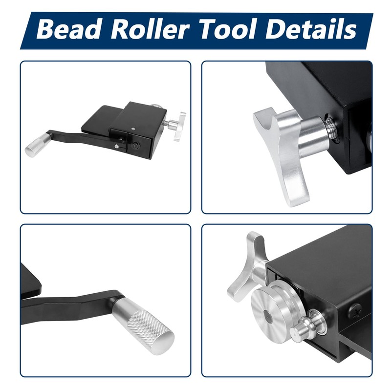 HNeekyr Tube Pipe Hose Bead Roller with Nylon Vise Jaws