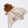 Aqua Melody Cloud Island Small Security Blanket Lion [Tan]