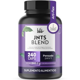 LIFE 360+ Joints | Glucosamina, Condroitina, MSM, Colágeno Hidrolizado | Suplemento Alimenticio para Articulaciones, Huesos y Músculos | 240 Cápsulas