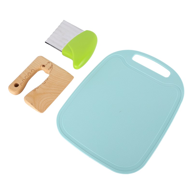 Kids Baking Knife Set Paring Knife Cutting Board Potato Chipper