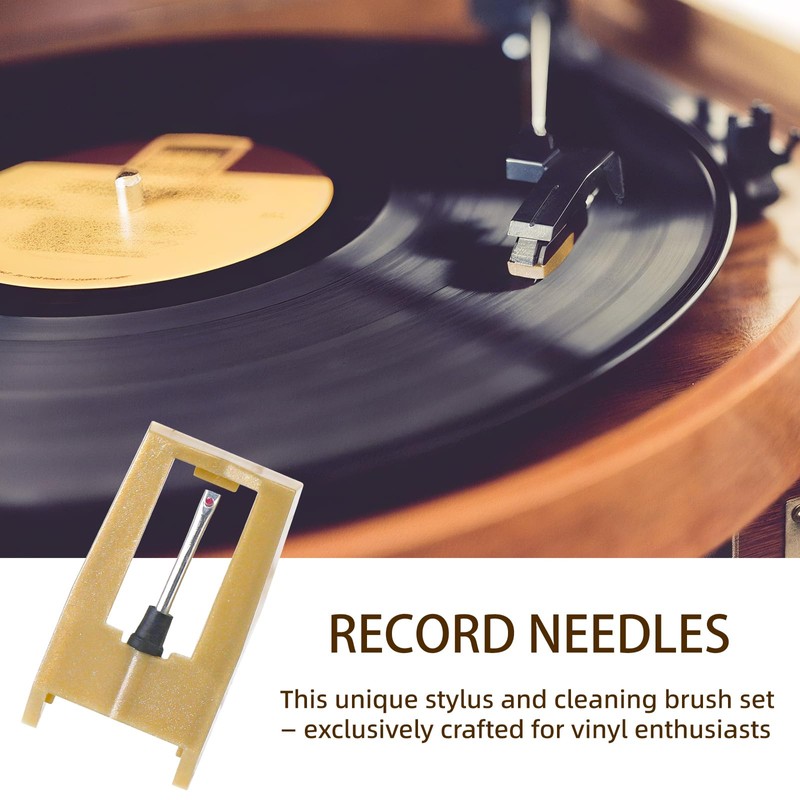 3 Pack Ruby Record Player Needles, Replacement for Crosley Victrola