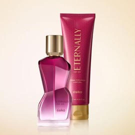 ésika Crema Perfumada Eternally for Her 130 ml – Loción Corporal Oriental Dulce Frutal – Hidratación 48H – Aroma Duradero