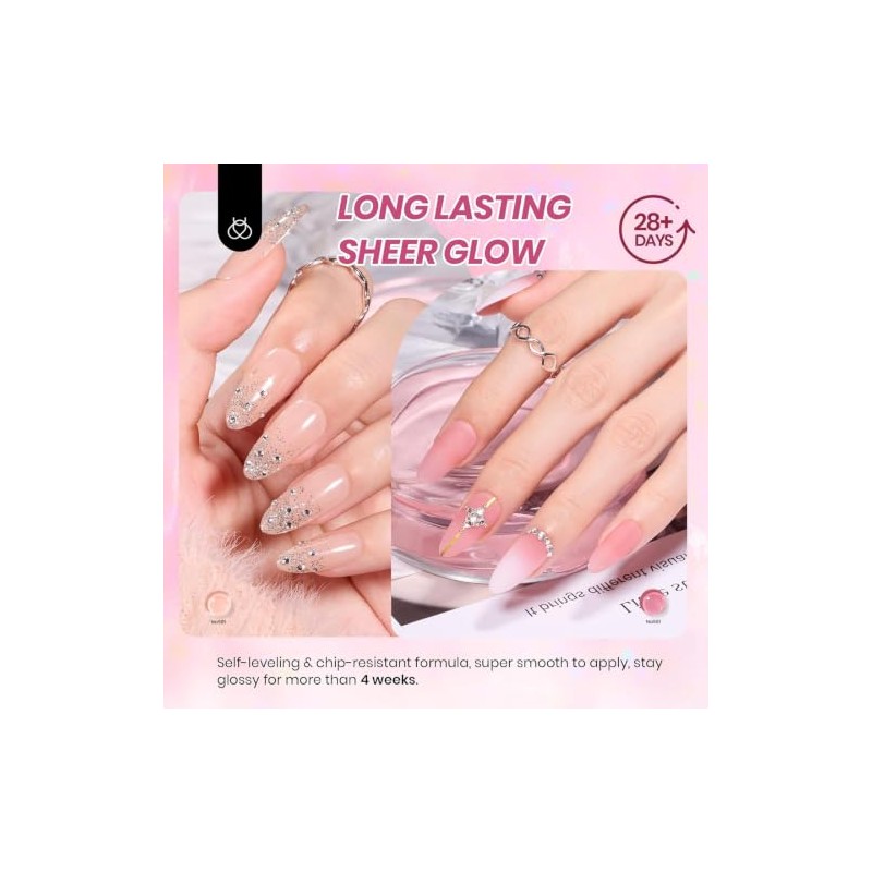 Beetles Esmalte en Gel Nude Jelly, Kit de 20 Colores