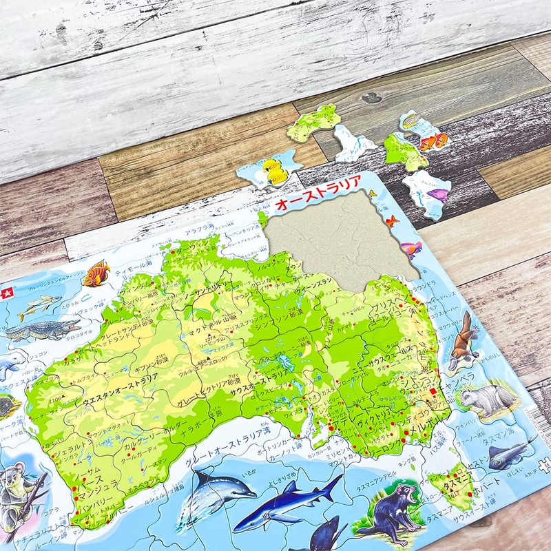 Jigsaw Puzzle, Map, Australia, Puzzle, World Map, Learning Puzzle, Jigsaw