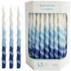 The Dreidel Company Deluxe Twisted Spiral 45 Blue & White