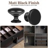 ShipeeKin 20x Cabinet Knobs Black Door Knob Matt Black Dresser