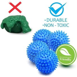 4 Pcs Blue Tumble Dryer Balls,Prevent Clothing from Getting Tangled;Reusable Soft Drying Balls for Tumble Dryer, Laundry Balls for Washing Machine, Rapid Dryer Ball, Washing Machine Balls
