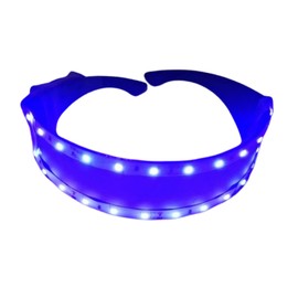 TAMNQKASS LED Light Up Glasses,Glowing Glasses Party Favors,Glow in The Dark Glasses for Adult,Mardi Gras Carnival Party (Blue Led Glasses)