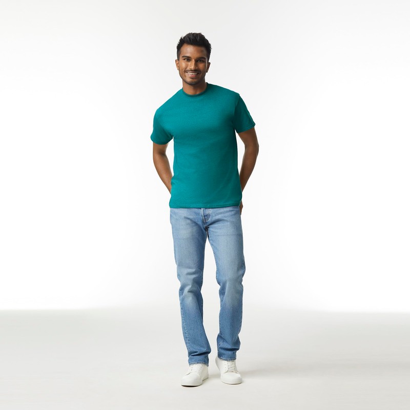 Gildan Adult Ultra Cotton T-Shirt, Style G2000, Multipack, Galapagos Blue