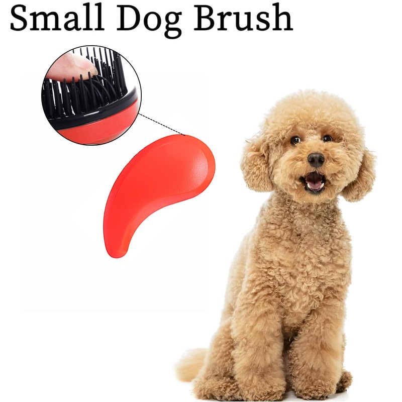 MAEELOU Small Dog Brush - Puppy Hair Brush- Grooming Tool