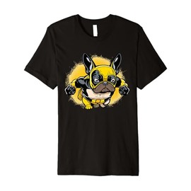 Superhero French Bulldog Red Cape Super Hero Dog Premium T-Shirt