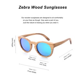 Mini Tree Sunglasses Wooden Men's Polarised Mirrored Handmade Cat.3 Floating Retro Round Sun Glasses for Women UV400 Protection, Wooden Frame Green Lens