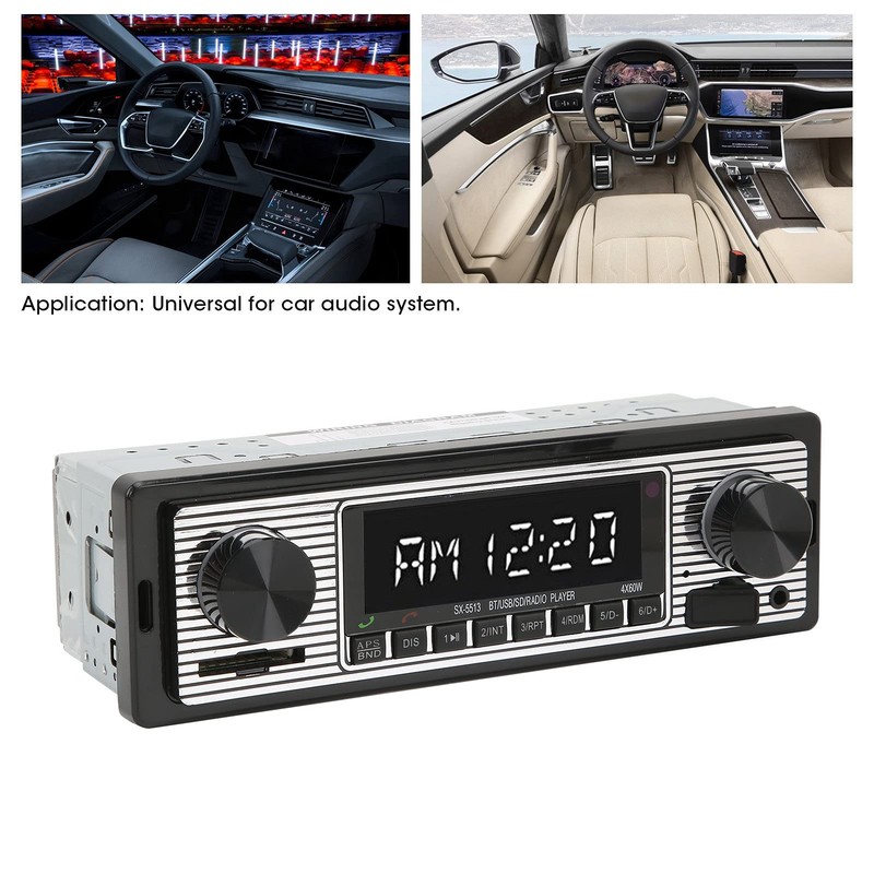 Car Radio, Universal Plug and Play Auto Audio for Modification