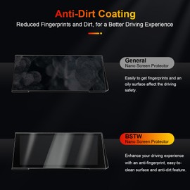 BSTW Compatible with Peugeot 308 308 SW 408 2022-2025 Navigation Protective Film Peugeot 10 Inch i-Cockpit Nano Screen Protector 6H Scratch-Resistant Peugeot 308 2025 Accessories [Pack of 2]