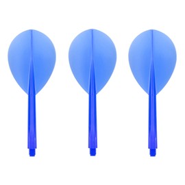 Condor Darts Flight Plain Clear Blue Teardrop L