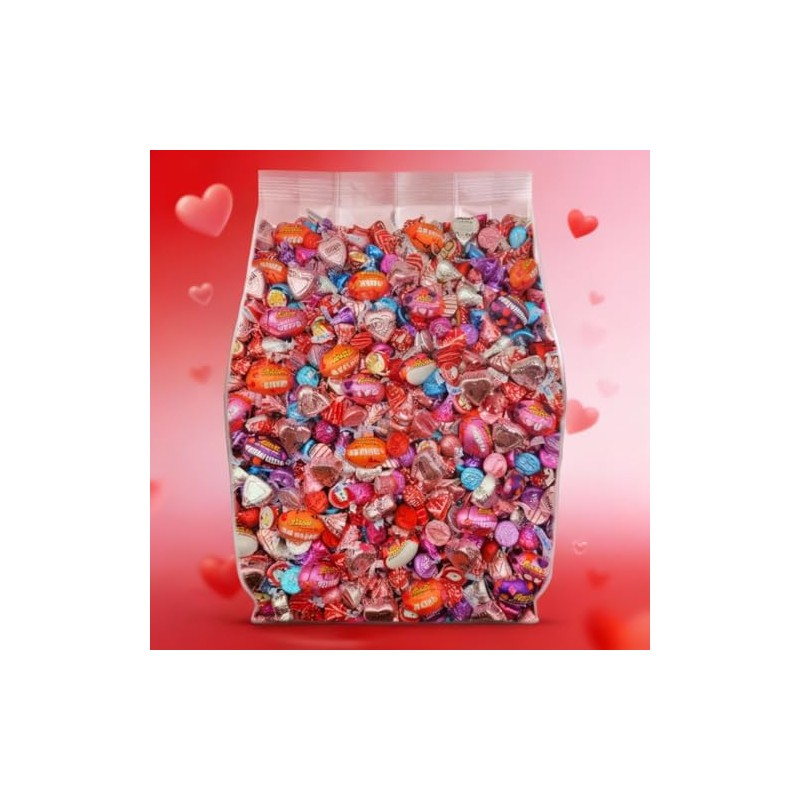 Pink Candy Bulk Variety Pack 2lb - Individually Wrapped Candy