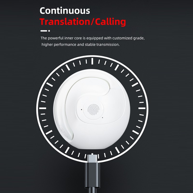 Language Translator Earhooks Bluetooth 5.3 Support 144 Languages Online Translation