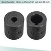sourcing map Flexible Coupling Shaft 12 mm to 25 mm