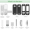 ANNFUZ Mechanical Keyless Keypad Entry Door Knob Lock with Bolt,Single-Sided