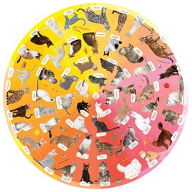 Diesel & Dutch 1000pc Jigsaw Puzzle - Fancy Felines (68cm round)