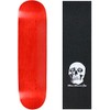 Moose Skateboard Deck Blank Stained Red 8.25" Skull Grip
