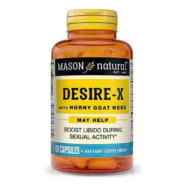 Maklen Desire-x Mason Natural 60 Cápsulas Función Eréctil Sabor Sin Sabor