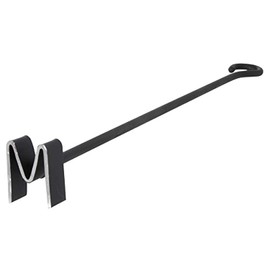 BBQ Fans Letter M Branding Iron for Steak, Buns, Wood & Leather | Includes Redwood Plank & Wood Steak Plate