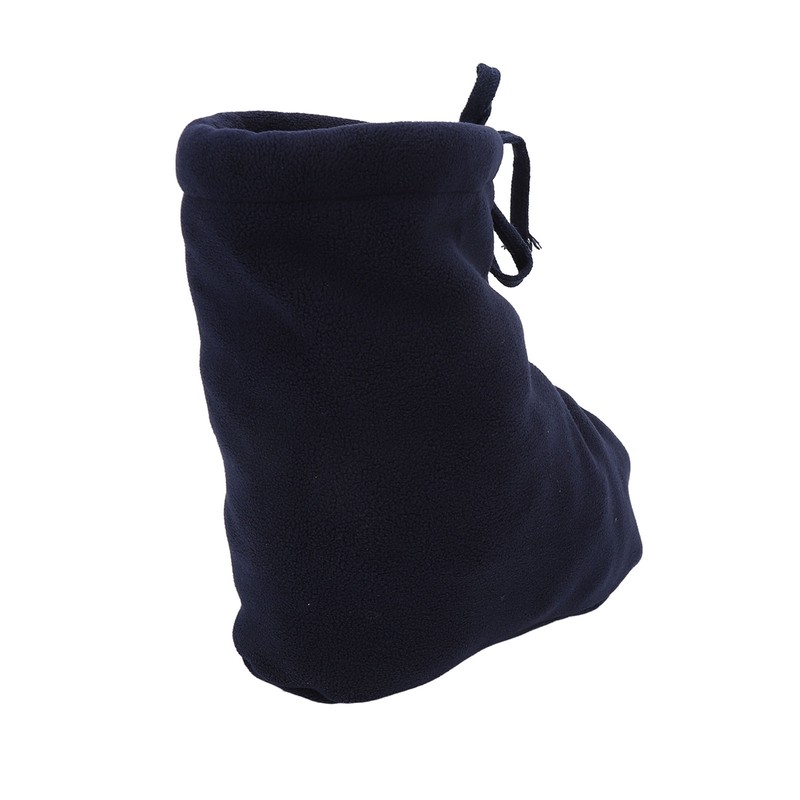 Men Women Cast Sock Dark Blue Soft Fleece Thick Adjustable