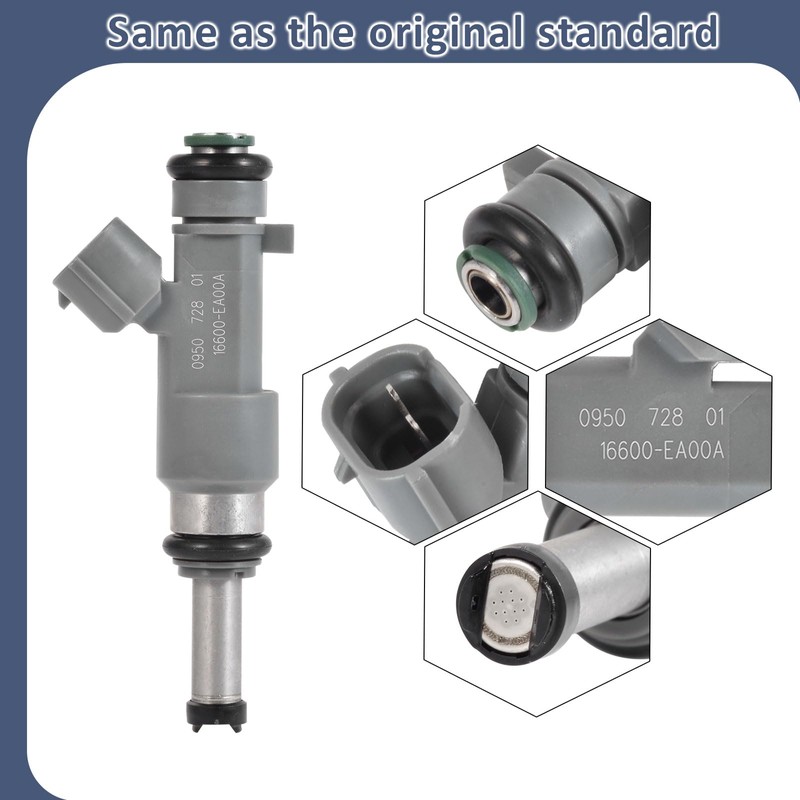 16600-EA00A Naturally Aspirated 2.5L Fuel Injectors,Compatible with/Nissan 2.5 Frontier 2005-2019
