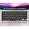 XSKN Hebrew/English Language Black US Version Silicone Keyboard Cover Skin