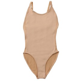 s.lemon Nude Camisole Ballet Dance Undergarment Leotard with Transition Straps S/M