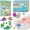 tmlfep Art & Craft Activity for Kids,Foil Fun Dinosaur Set