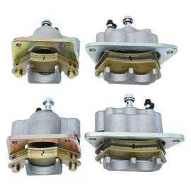 DUZFOREI Front Rear Brake Calipers 4 Pcs Replacement for Polaris Side by Side RZR 800 2008-2014, RZR S 800 2009-2014, Replaces 1911529 1911530 1911544 1911545, Left & Right