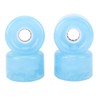4Pcs Skateboard Wheel Set Replacement 78A Hardness PU Translucent Flashing