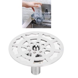 Bar Glass Rinser Faucet Head, Solid Stainless Steel Cup Washer Cleaner Accessory Automatic Press Washing Cup Cleaning Spray for Bar Hotel Cafe Restaurant Kitchen Sink 4.3x3.0in